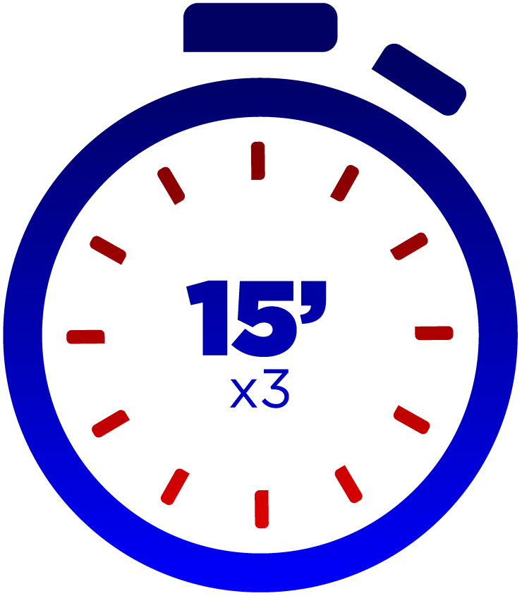 règles du tchoukball - pictogramme chronomètre